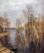 Levitan, Isaak Spring-inundation oil painting reproduction